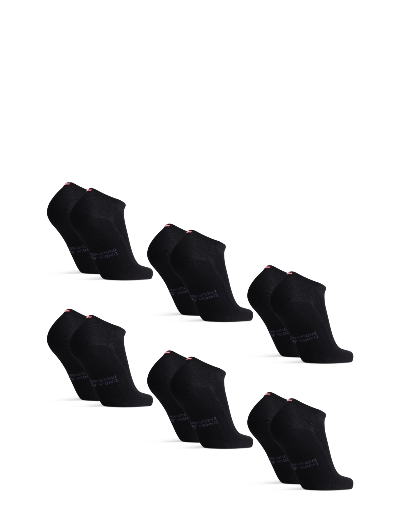 Danish Endurance - Bamboo Low-Cut Socks 6-pack - sporta zeķes - black - 2