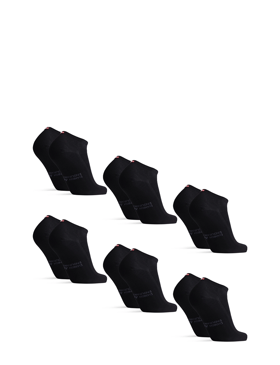 Danish Endurance - Bamboo Low-Cut Socks 6-pack - sporta zeķes - black - 2