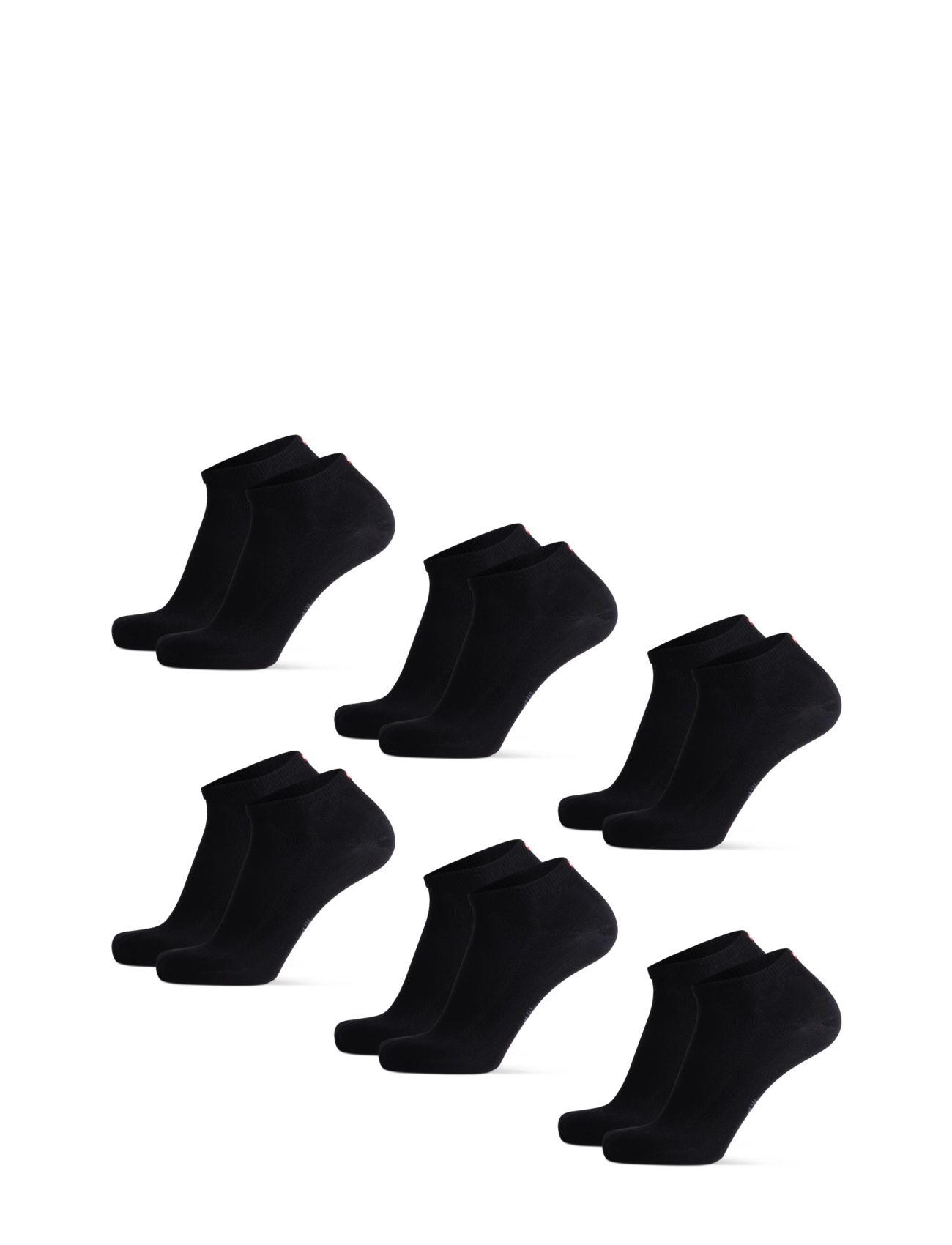 Danish Endurance - Bamboo Low-Cut Socks 6-pack - sporta zeķes - black - 3