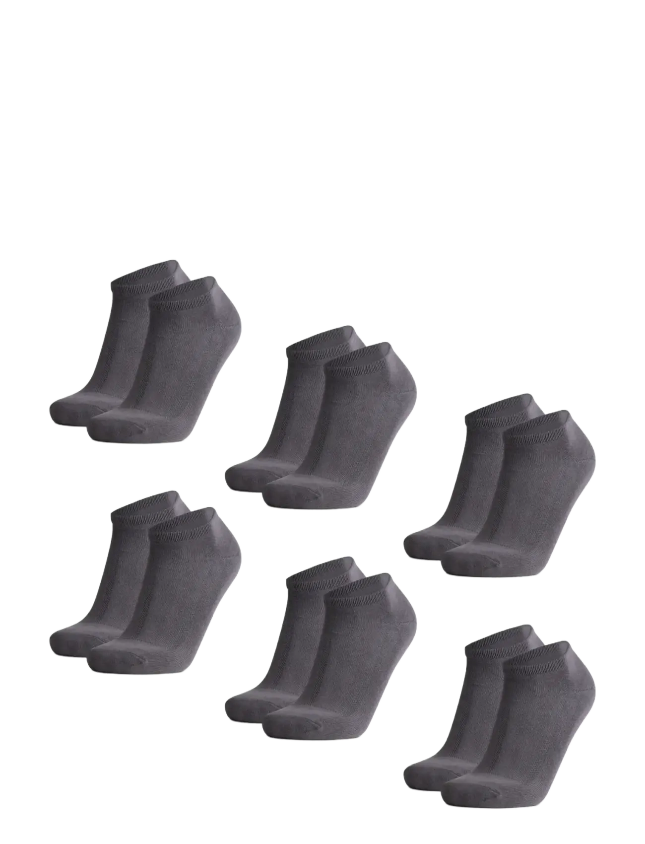 Dänisch ENDURANCE Bamboo Low-Cut Socken 6-Pack Grau - 39-42 - Damen