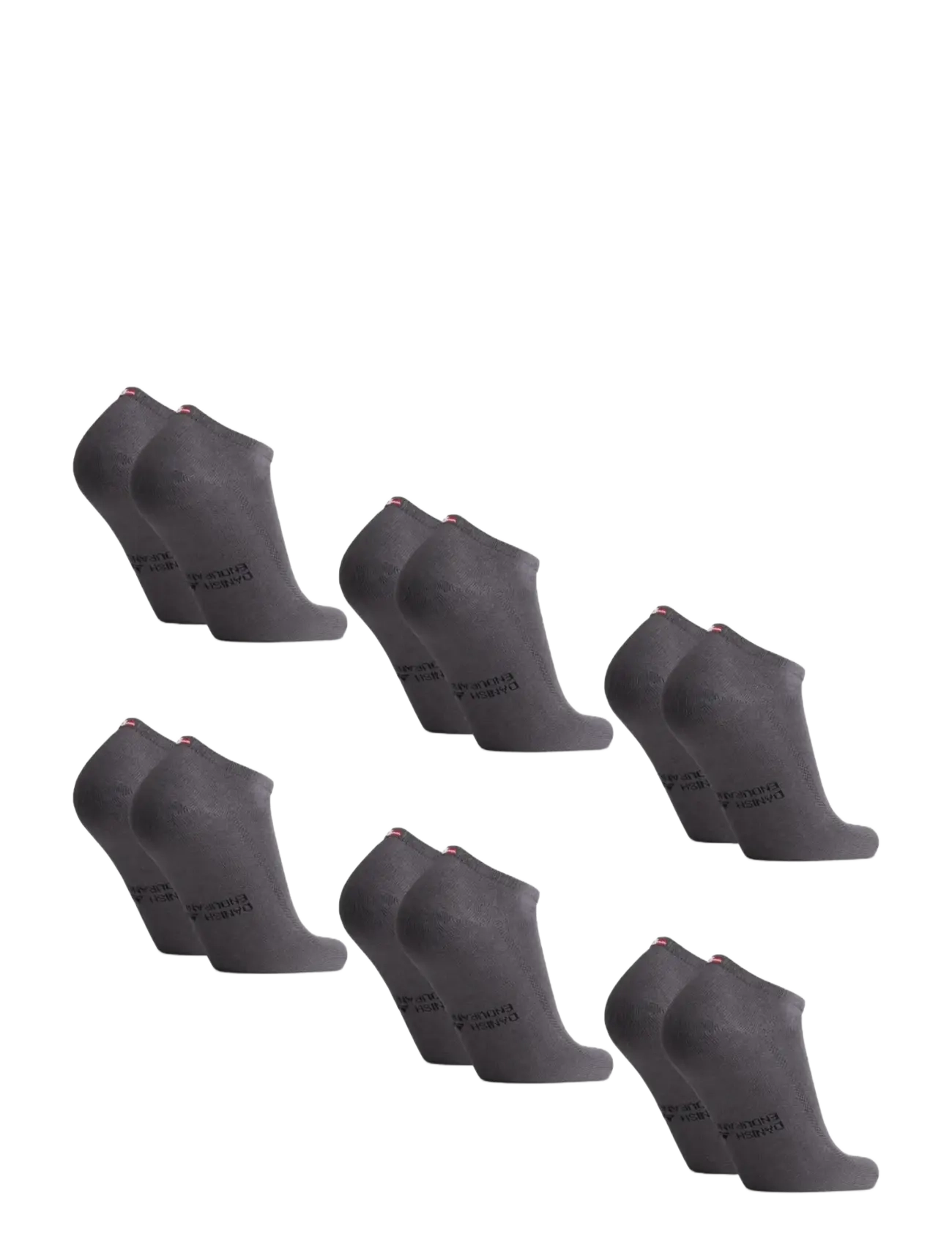 Danish Endurance - Bamboo Low-Cut Socks 6-pack - sport socks - grey - 2