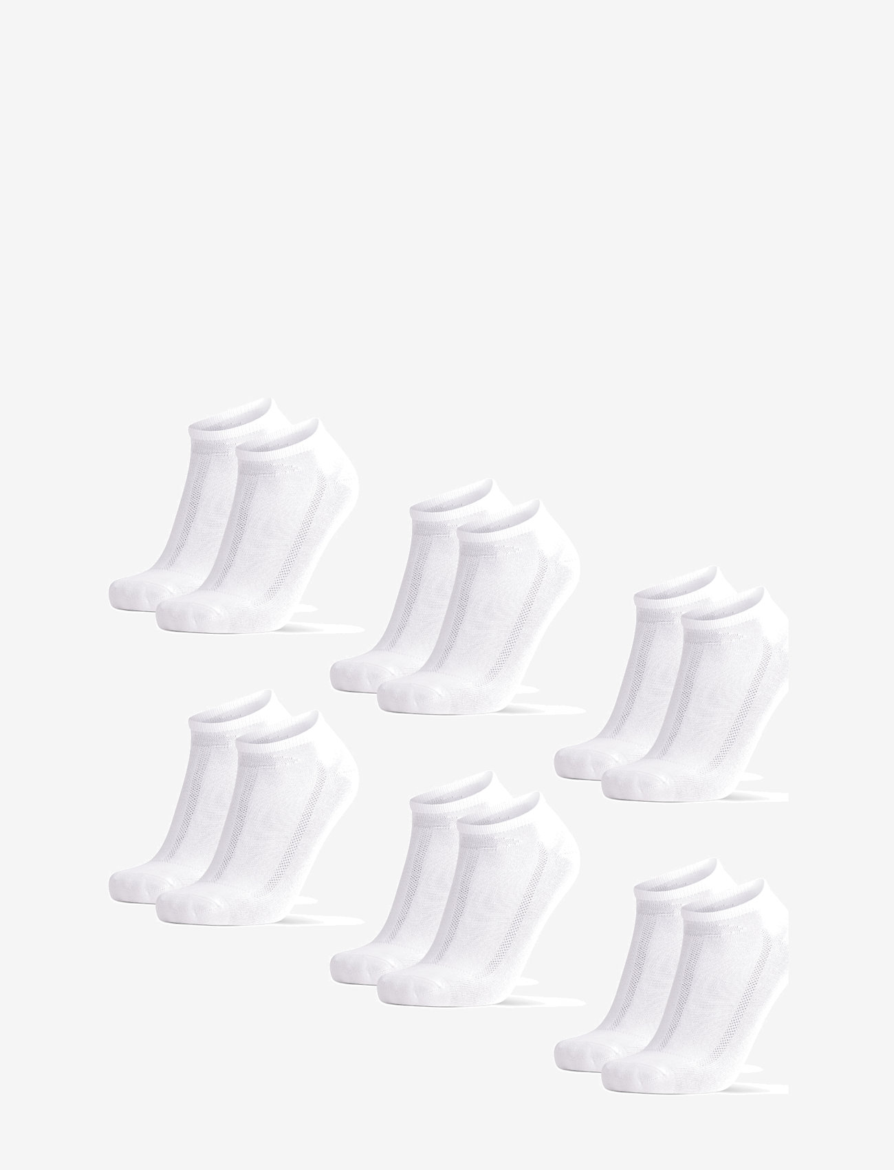 Danish Endurance - Low-Cut Bamboo Dress Socks 6-pack - laveste priser - white - 0