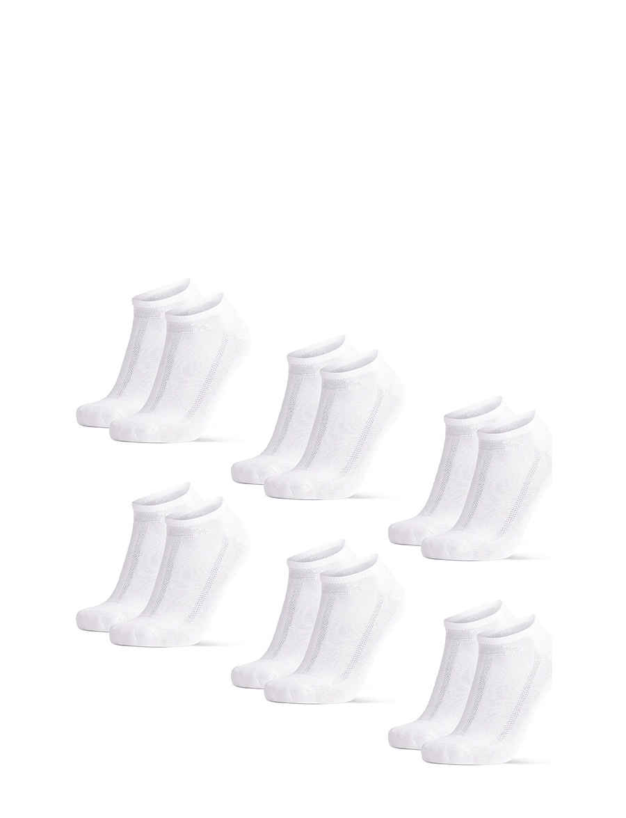 Danish Endurance - Bamboo Low-Cut Socks 6-pack - strümpfe - white - 1