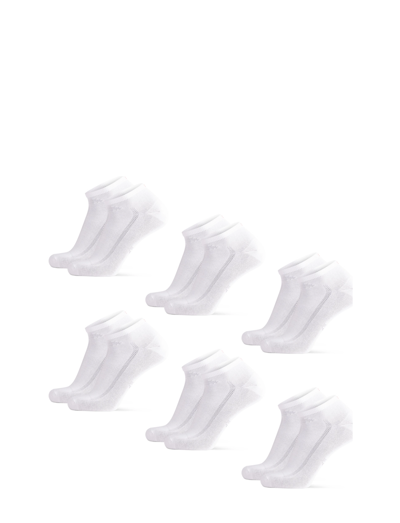 Danish Endurance - Bamboo Low-Cut Socks 6-pack - sport socks - white - 3