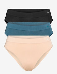 Danish Endurance - Women's Bamboo Bikini - laveste priser - multicolor (1x black, 1x lyon's blue, 1x nude beige) - 0