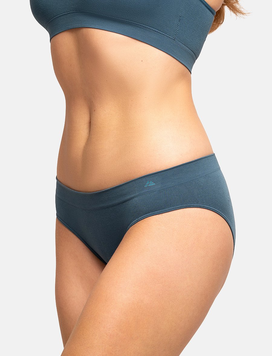 Danish Endurance - Bamboo Bikini (Women) 3-pack - unterwäsche & socken - multicolor (1x black, 1x lyon's blue, 1x nude beige) - 4