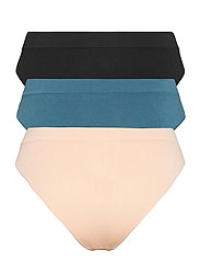 Danish Endurance - Women's Bamboo Bikini - laagste prijzen - multicolor (1x black, 1x lyon's blue, 1x nude beige) - 5