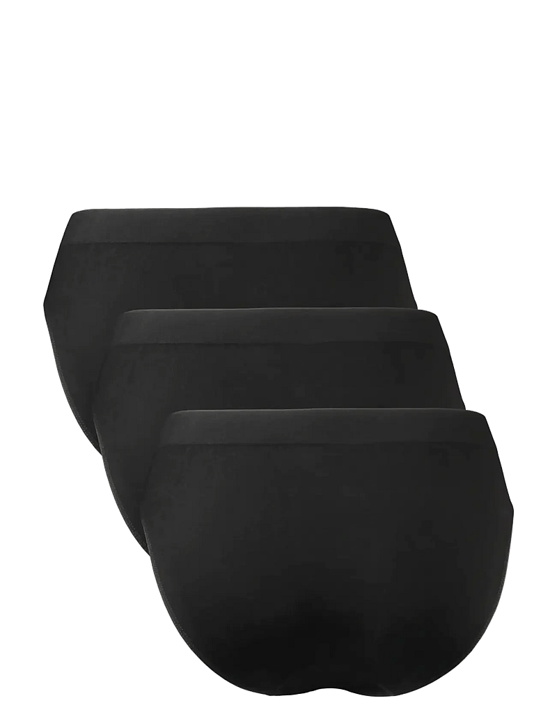 Danish Endurance - Women's Bamboo Bikini 3-pack - alusvaatteet - black - 2