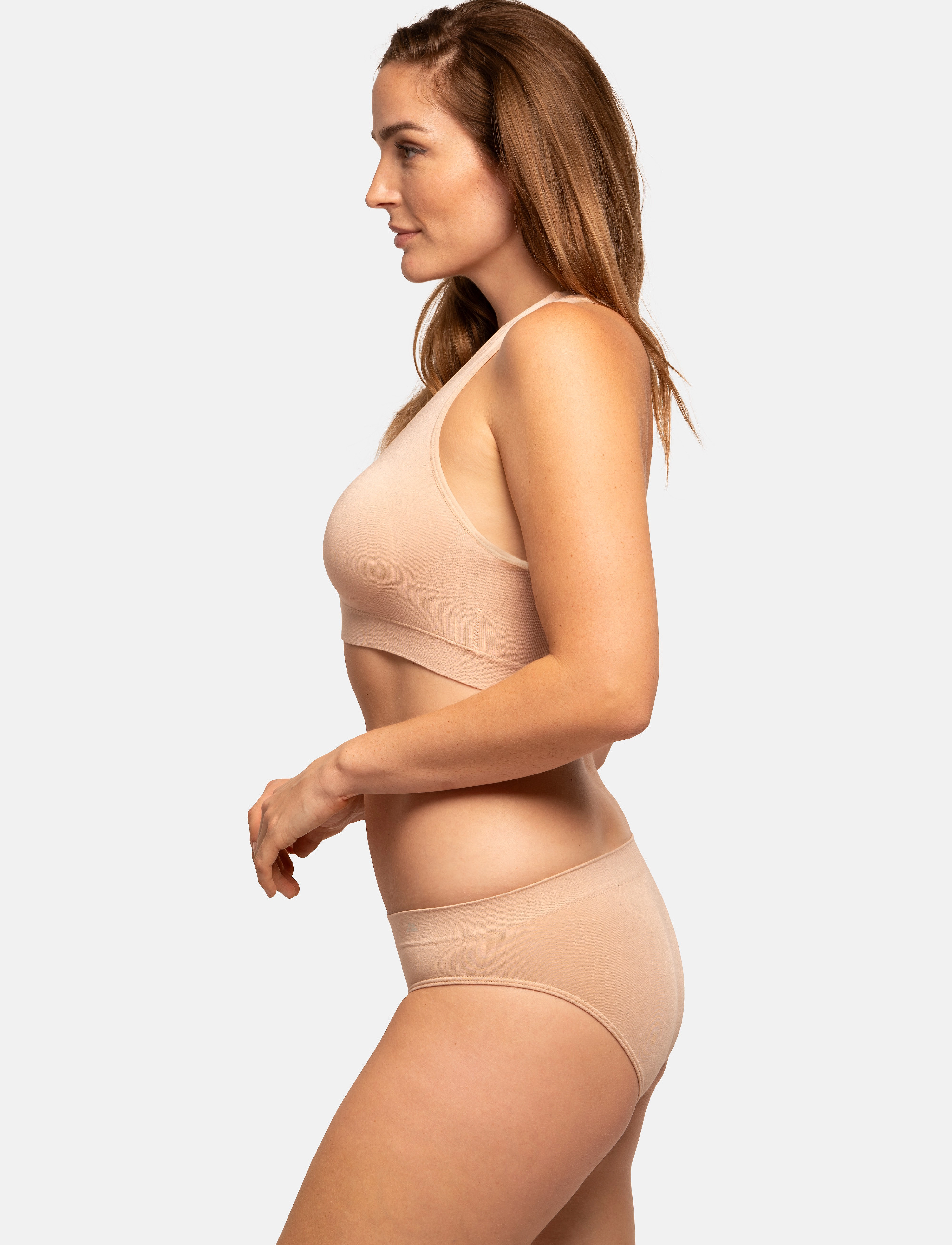 Danish Endurance - Bamboo Bralette (Women) 1-pack - tank-top brjóstahaldarar - nude beige - 3