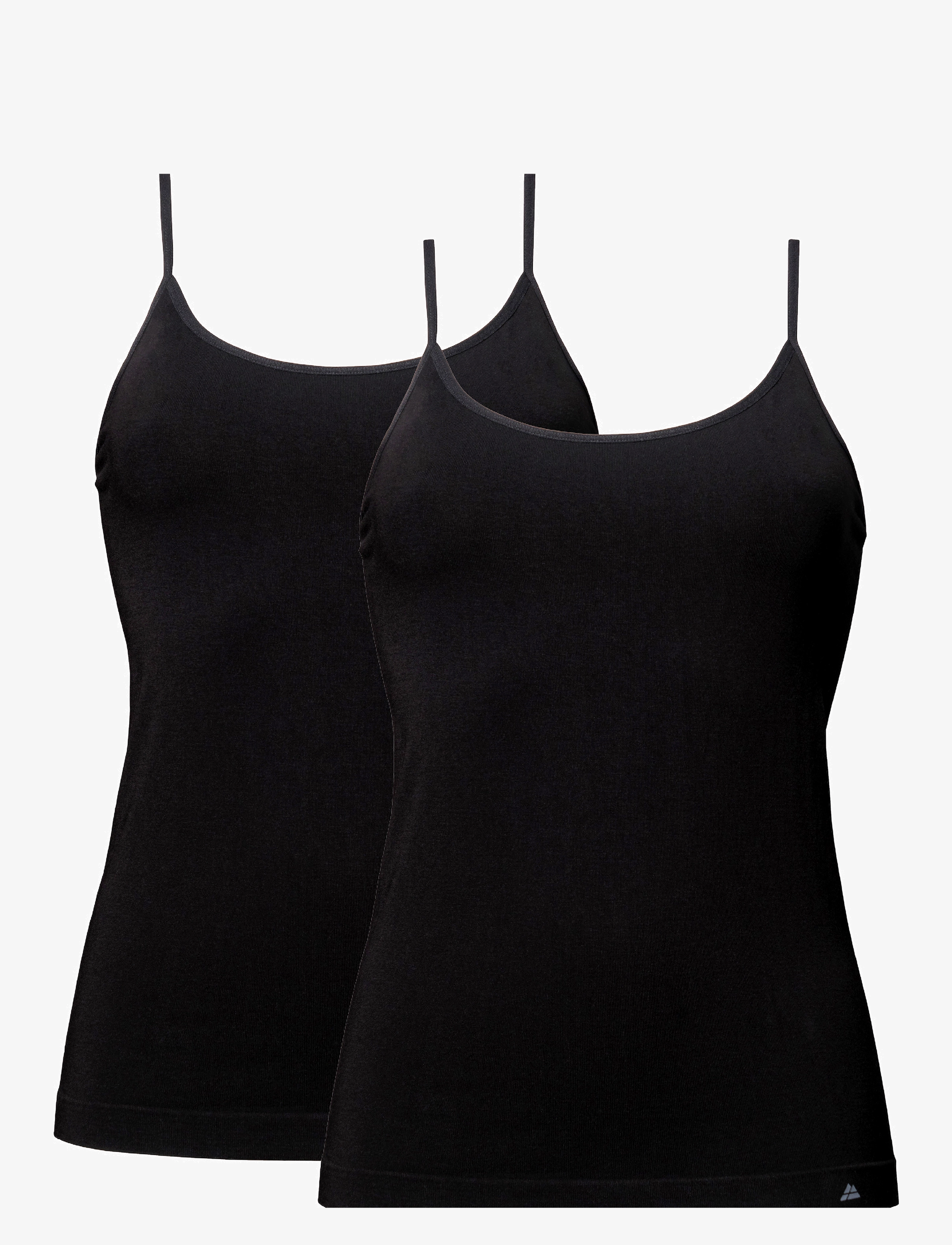 Dänisch ENDURANCE Bamboo Strap Oberteil (Damen) 2-Pack Schwarz - M/L - Damen