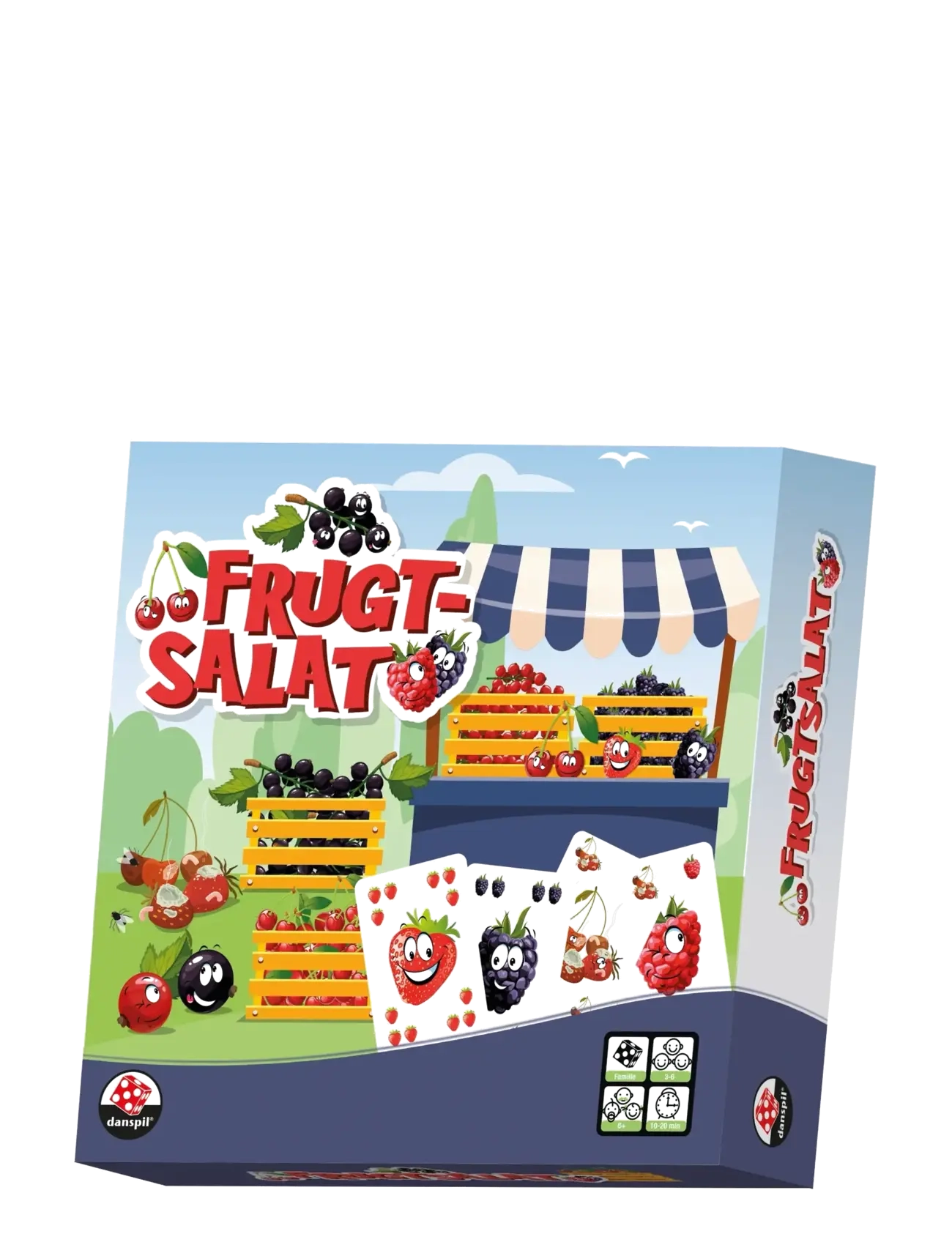 Danspil Frugtsalat, One Size, Multi/patterned, Spil > Brætspil, Børn