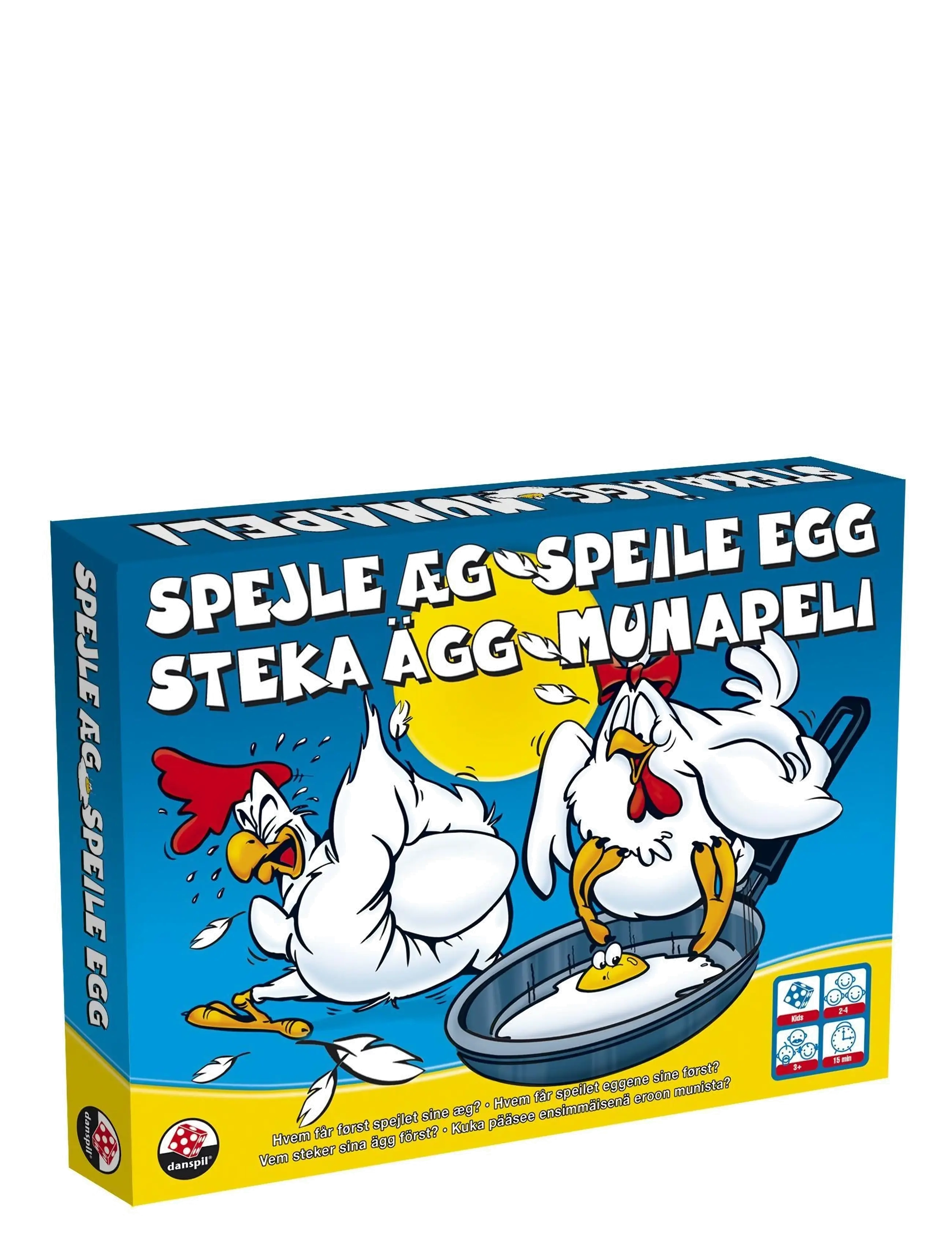 Danspil Spejleæg, Board Spil, Blå, Str: ONE SIZE