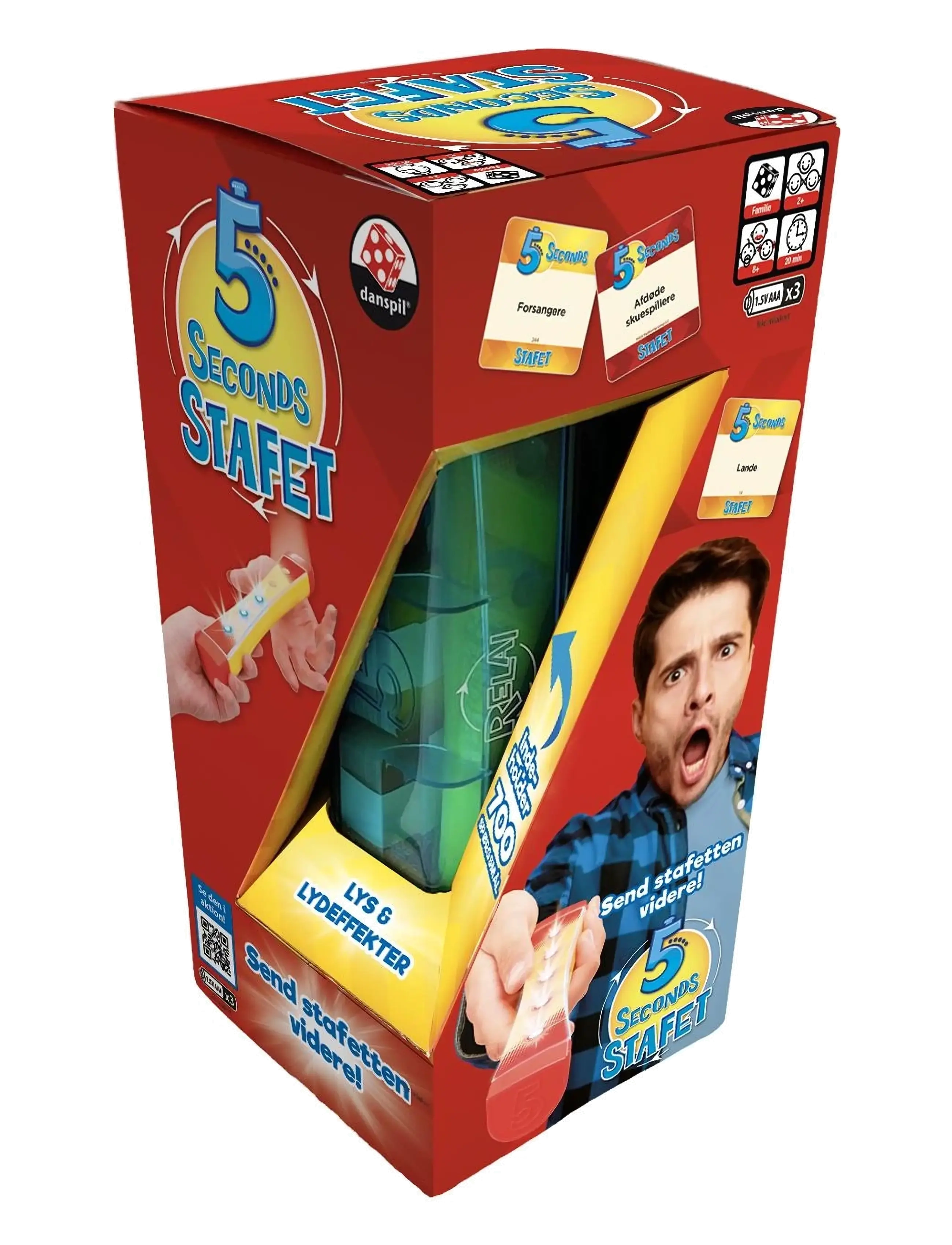 Danspil 5 seconds Stafet - Vis alt - MULTI COLOURED / red