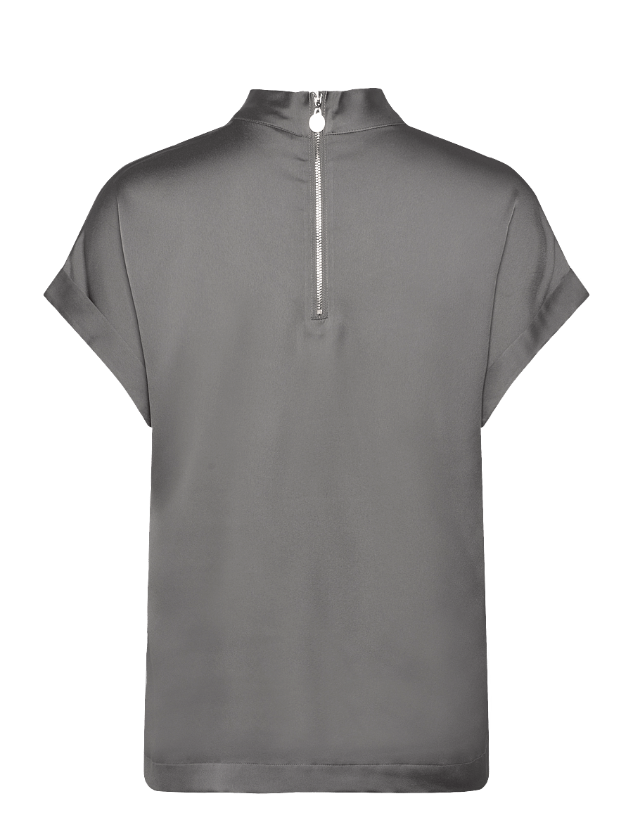 Dante6 - Dante6-Opium top - kurzärmelige blusen - pure grey - 1