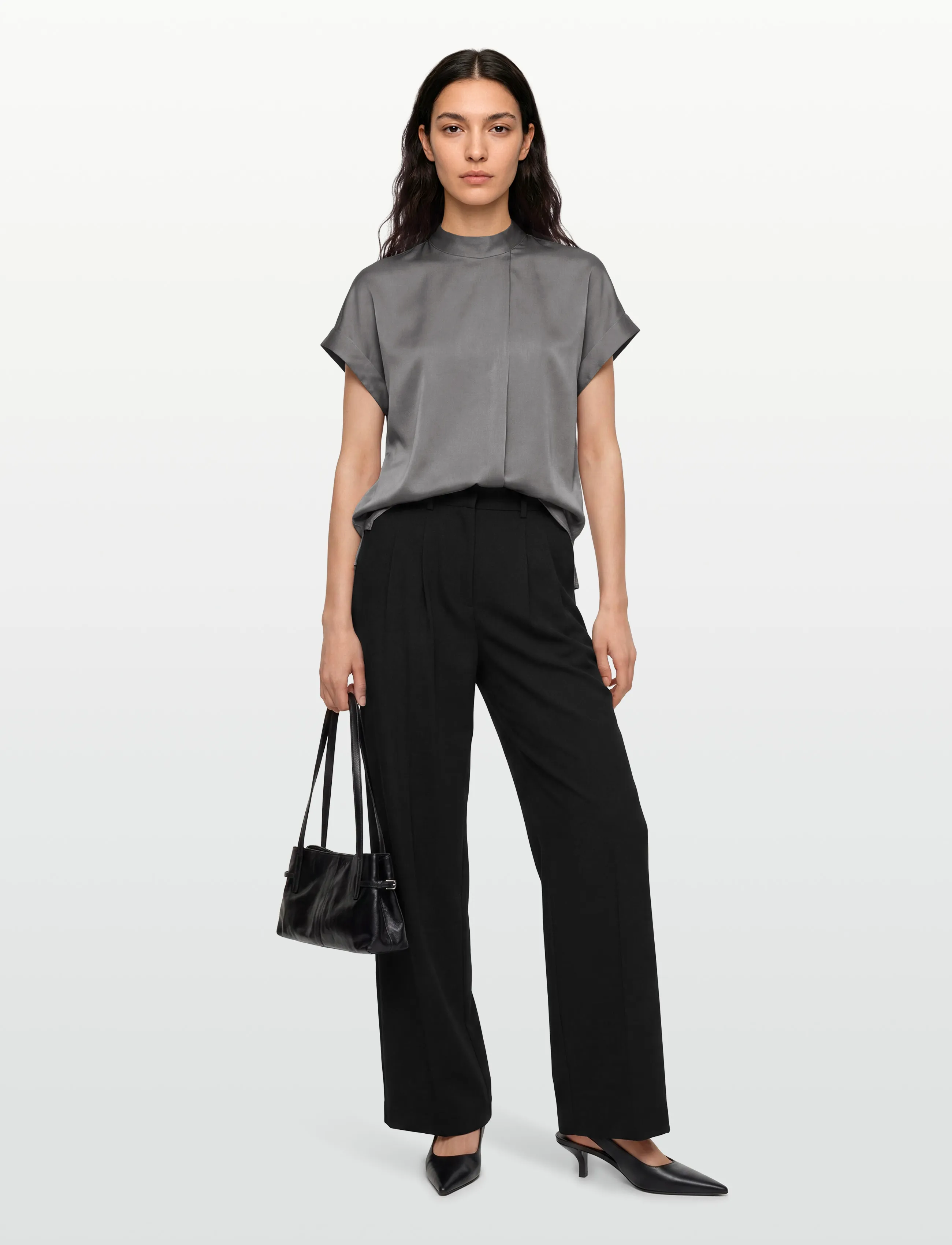 Dante6 Opium Top, 34, Blouses, Grau - Short-sleeved, Frauen