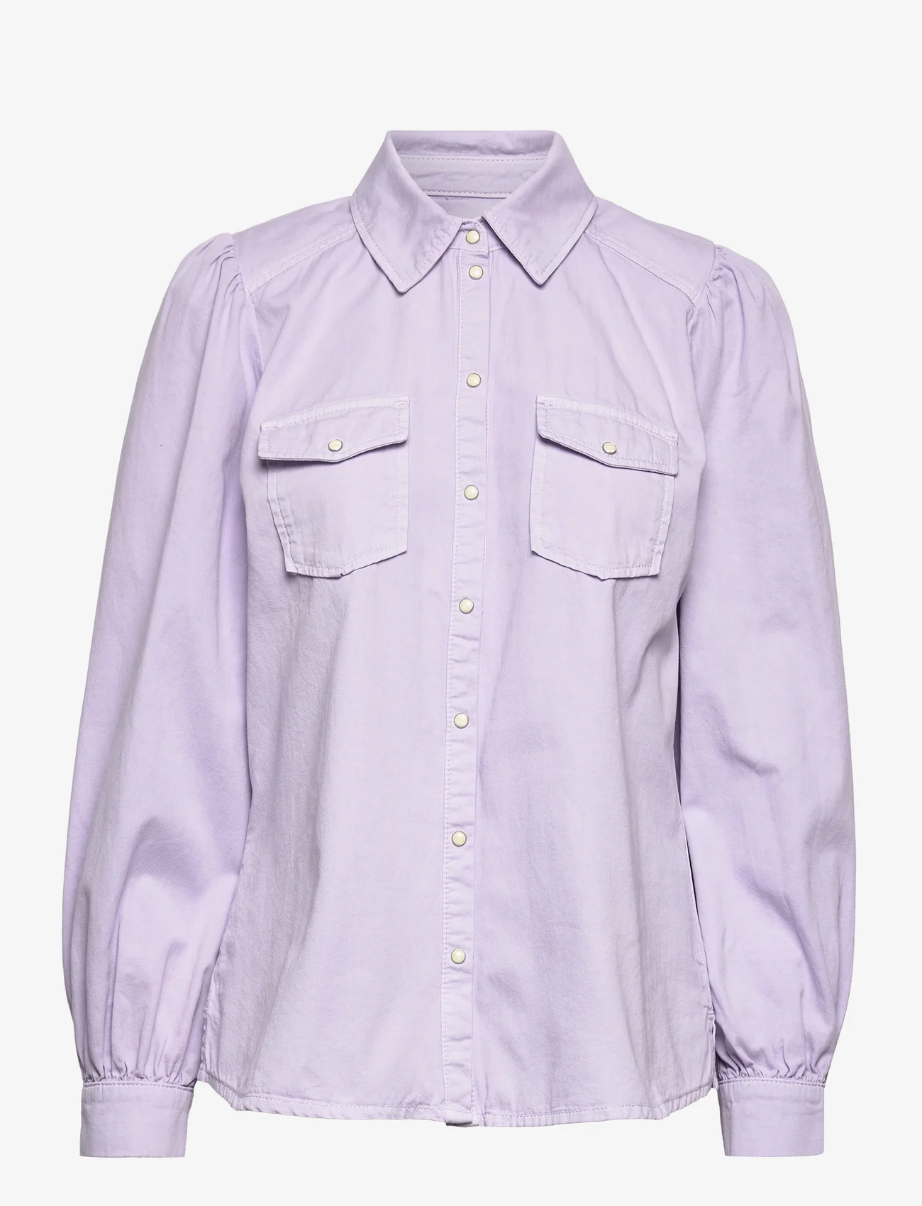 Dante6 - Percey blouse - long-sleeved blouses - frost lilac - 0