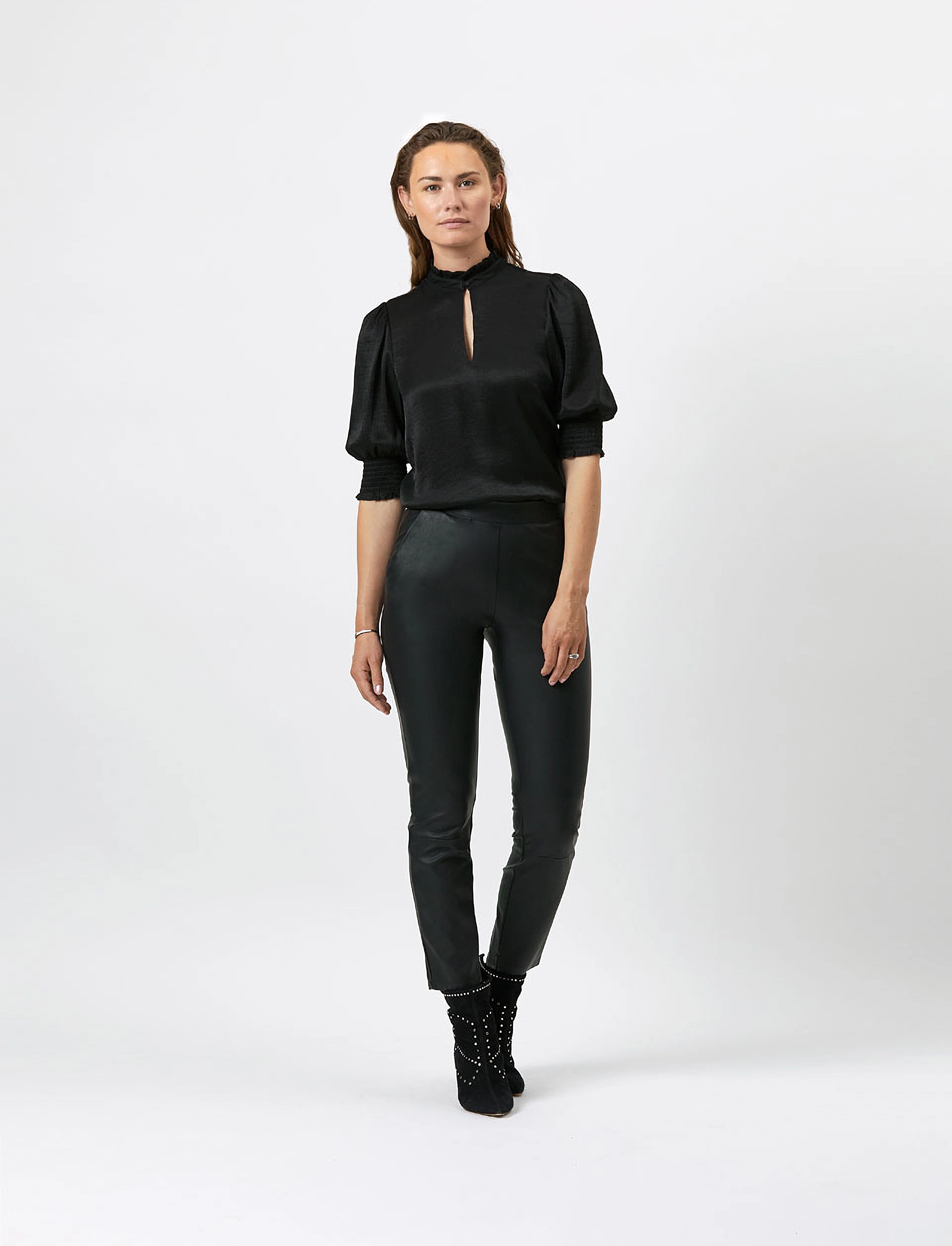 Dante6 Feline top - Bluser - RAVEN / black