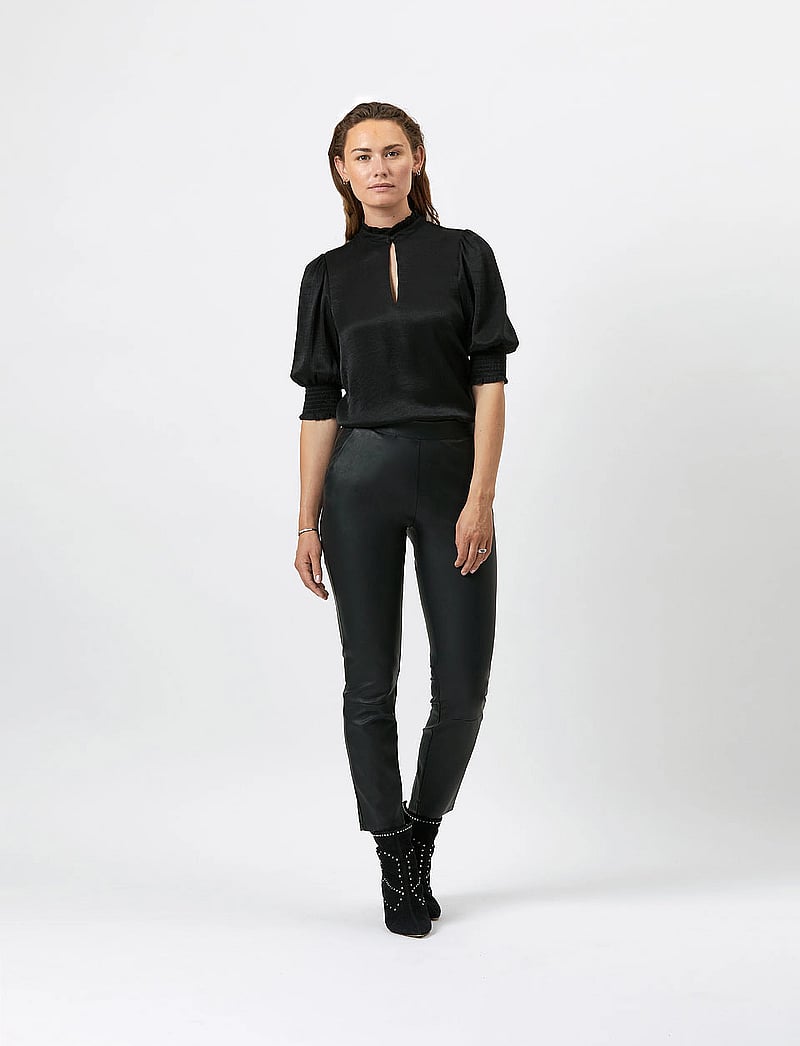 Dante6 - Feline top - lühikeste varrukatega pluusid - raven - 0