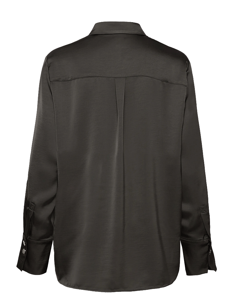 Dante6 - Dante6-Louda satin long shirt - långärmade skjortor - urban grey - 1