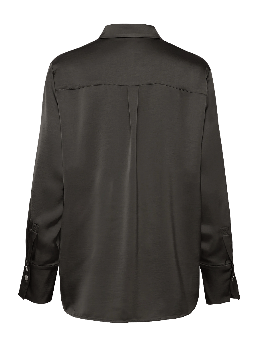 Dante6 - Dante6-Louda satin long shirt - langærmede skjorter - urban grey - 1