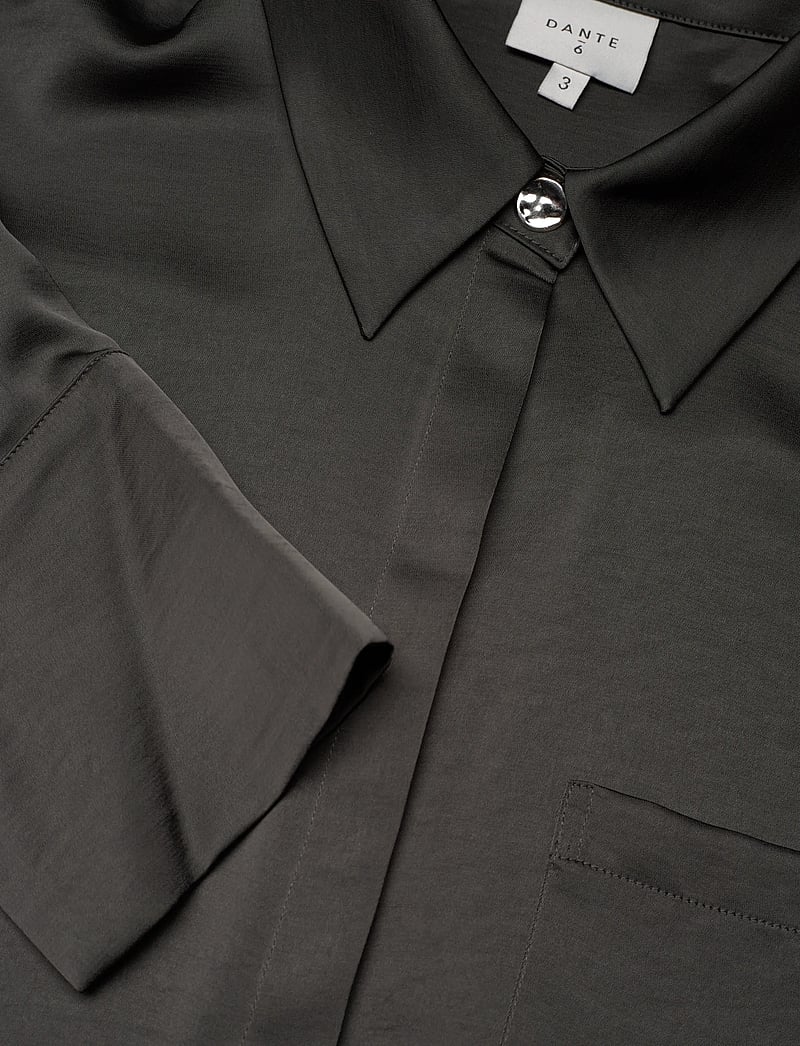 Dante6 - Dante6-Louda satin long shirt - långärmade skjortor - urban grey - 2