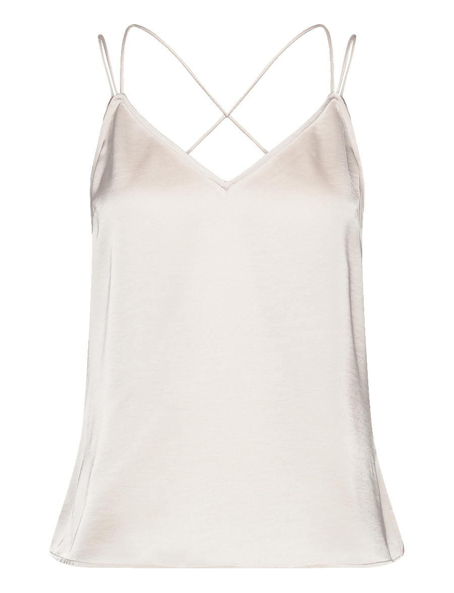 Dante6 - Obu satin singlet - Ärmellose tops - butter cream - 0