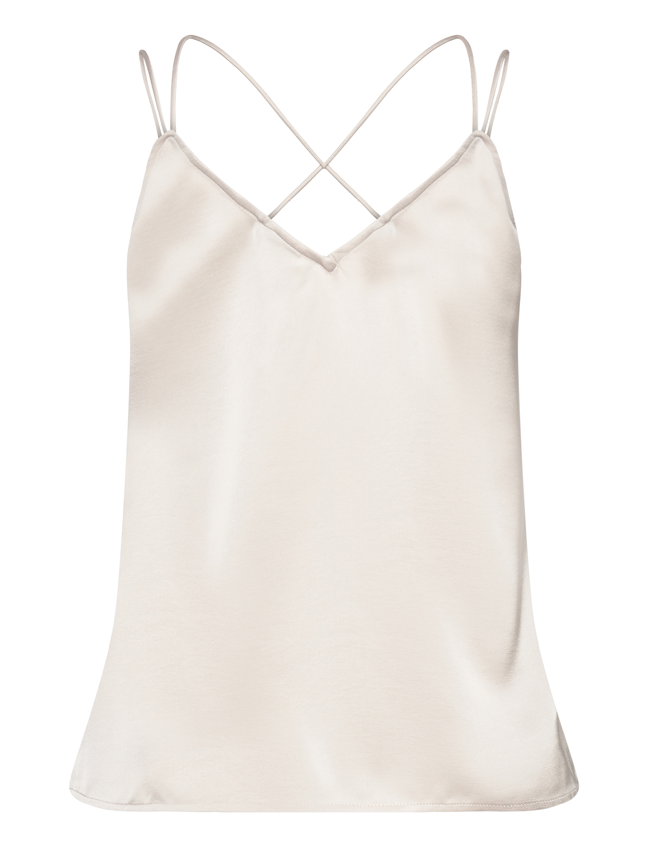 Dante6 - Obu satin singlet - Ärmellose tops - butter cream - 1