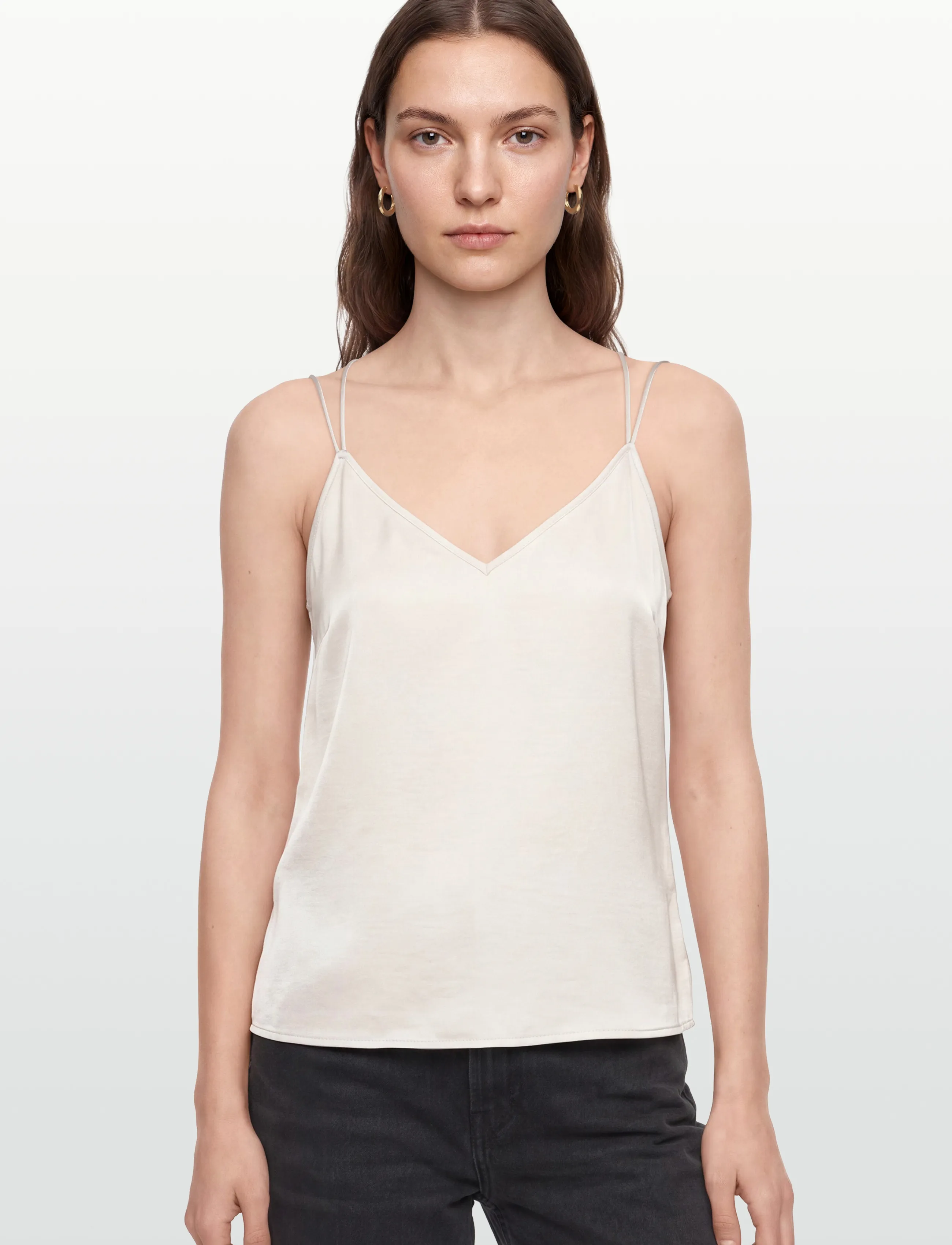 Dante6 - Obu satin singlet - Ärmellose tops - butter cream - 3