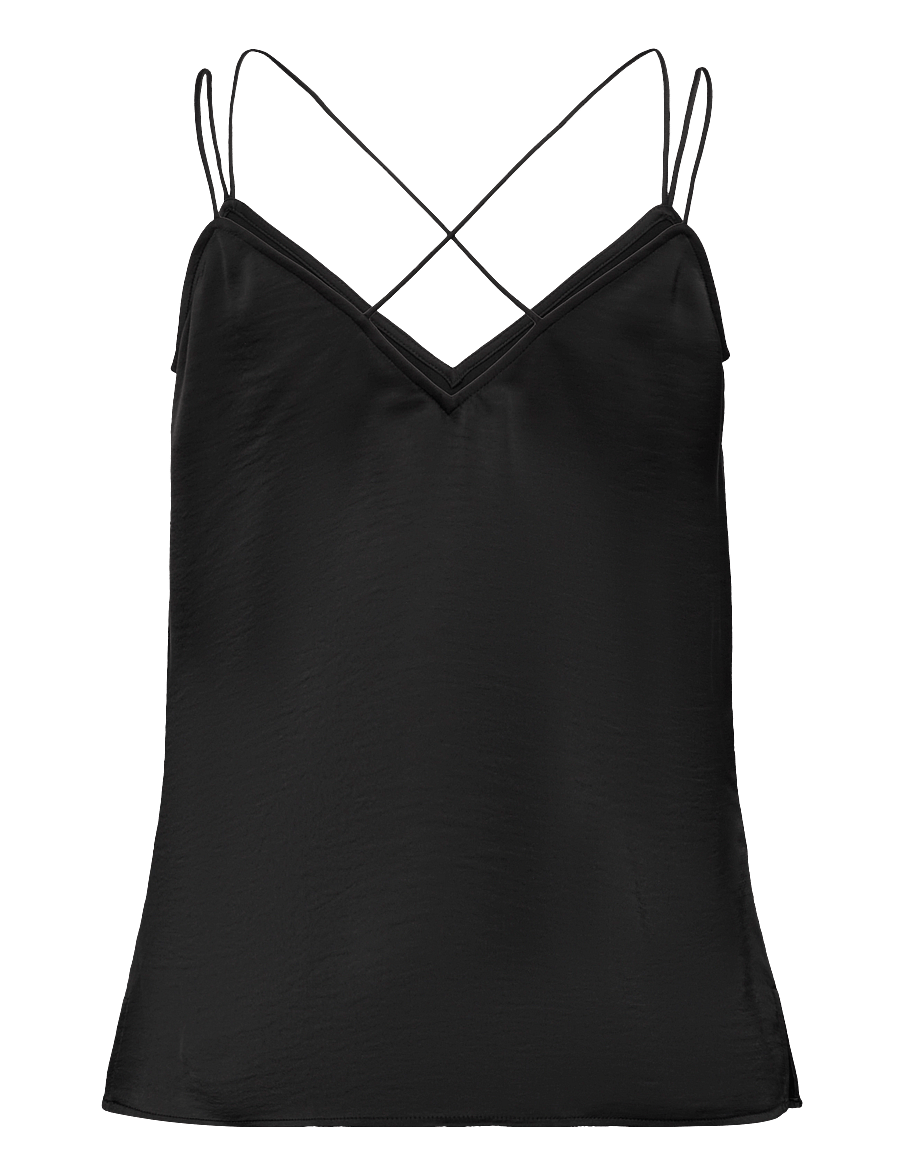 Dante6 - Obu satin singlet - Ärmellose tops - raven - 1