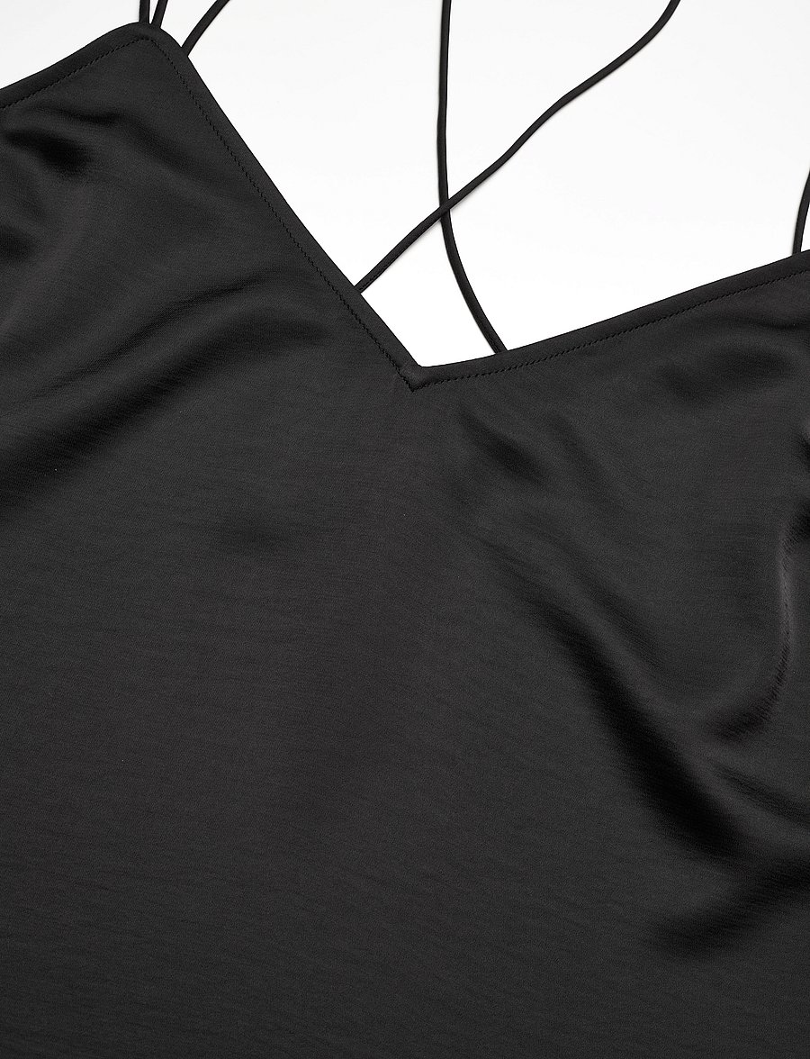 Dante6 - Obu satin singlet - Ärmellose tops - raven - 2