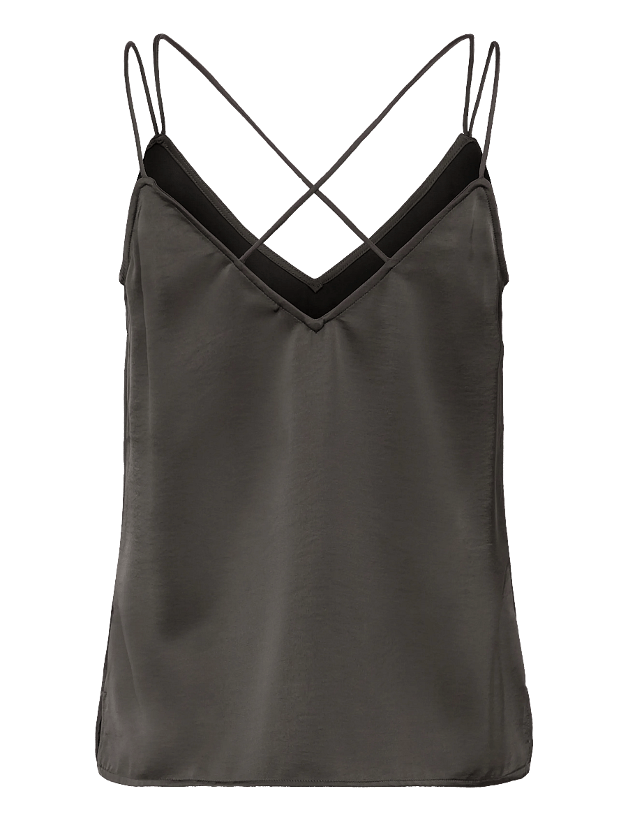 Dante6 - Obu satin singlet - Ärmellose tops - urban grey - 1