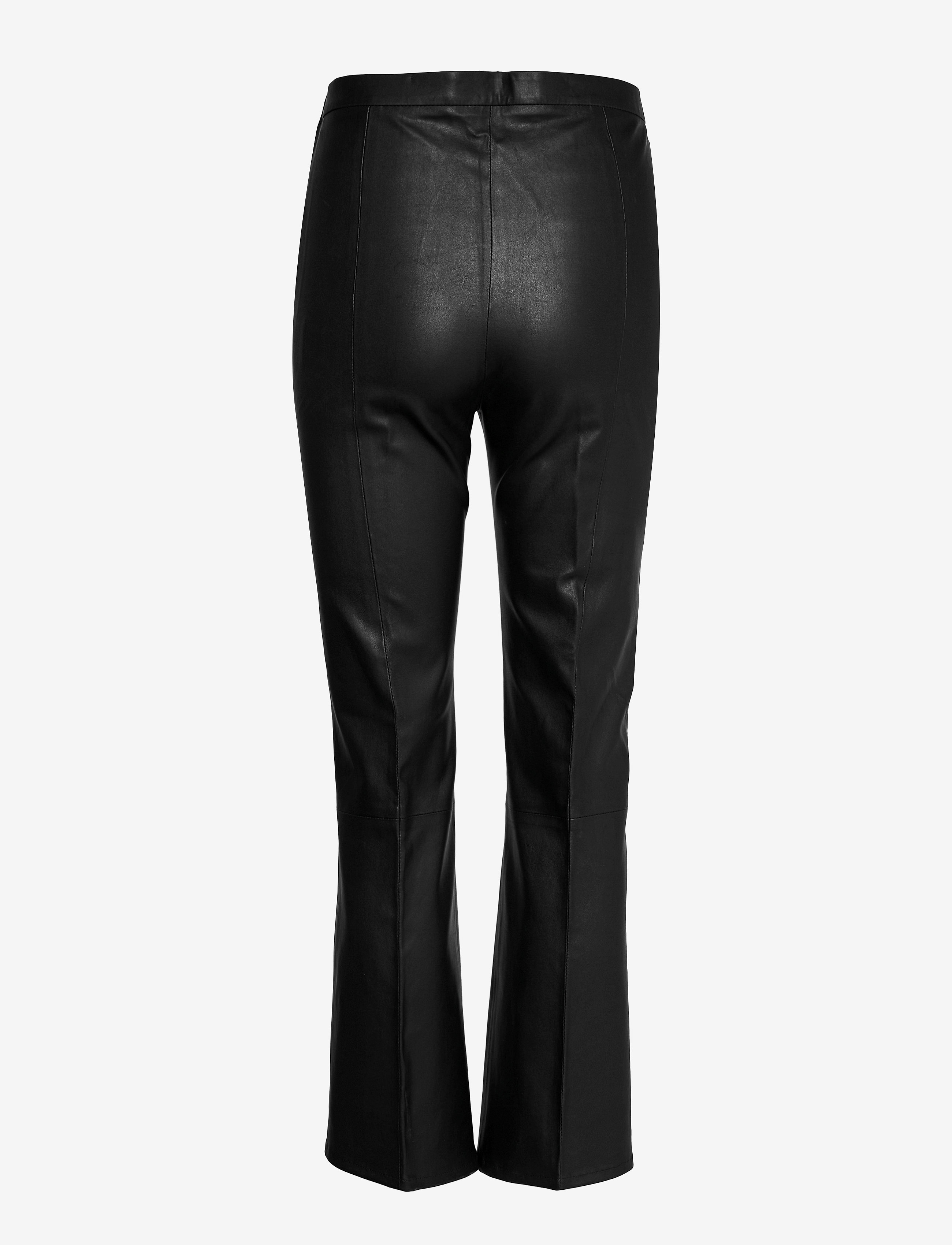 Dante6 - Tyson crop flare leather pants - pantalons en cuir - raven - 2