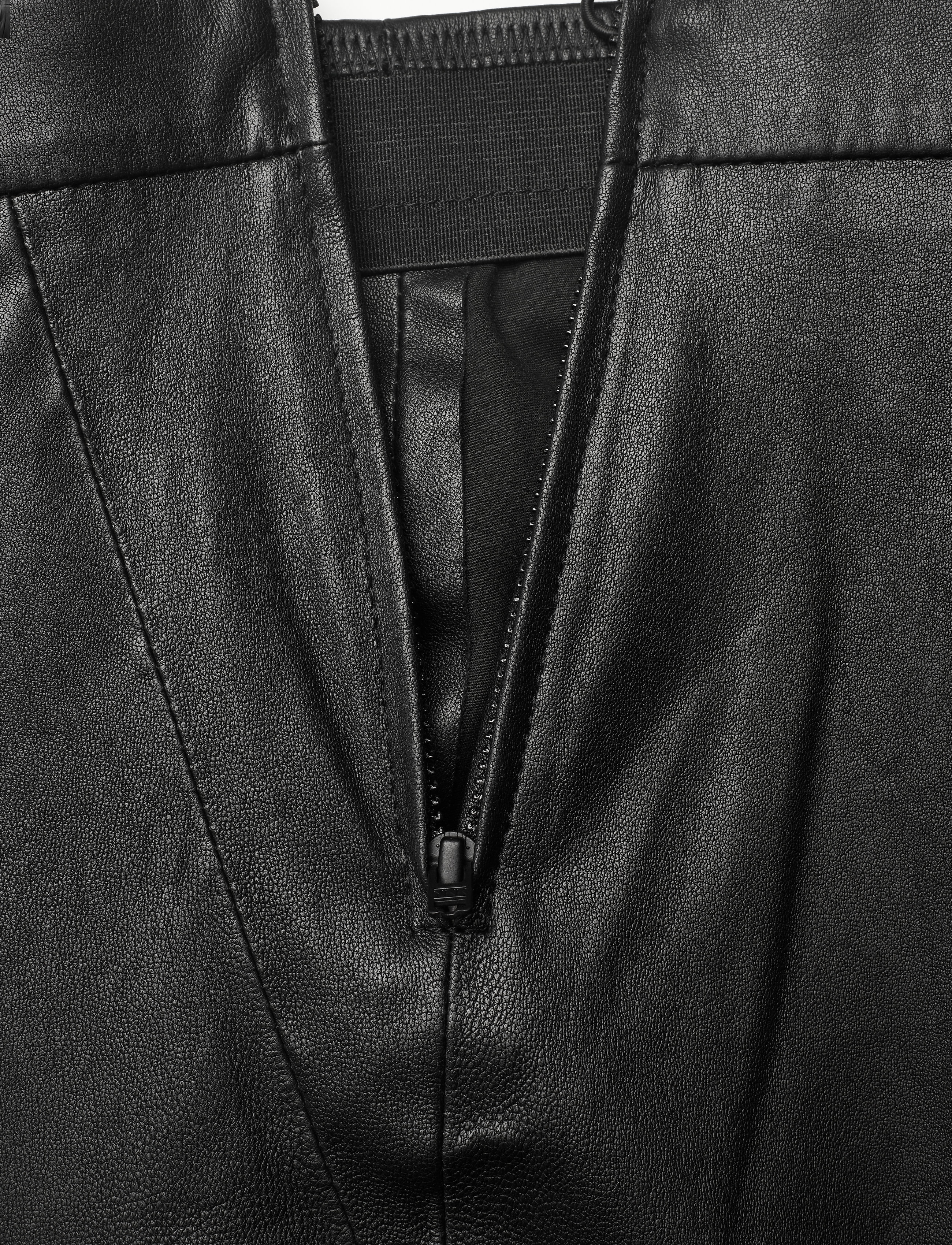 Dante6 - Tyson crop flare leather pants - pantalons en cuir - raven - 4