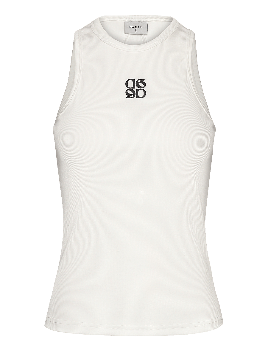 Dante6 - Monogram Top - linnen - optic white - 1