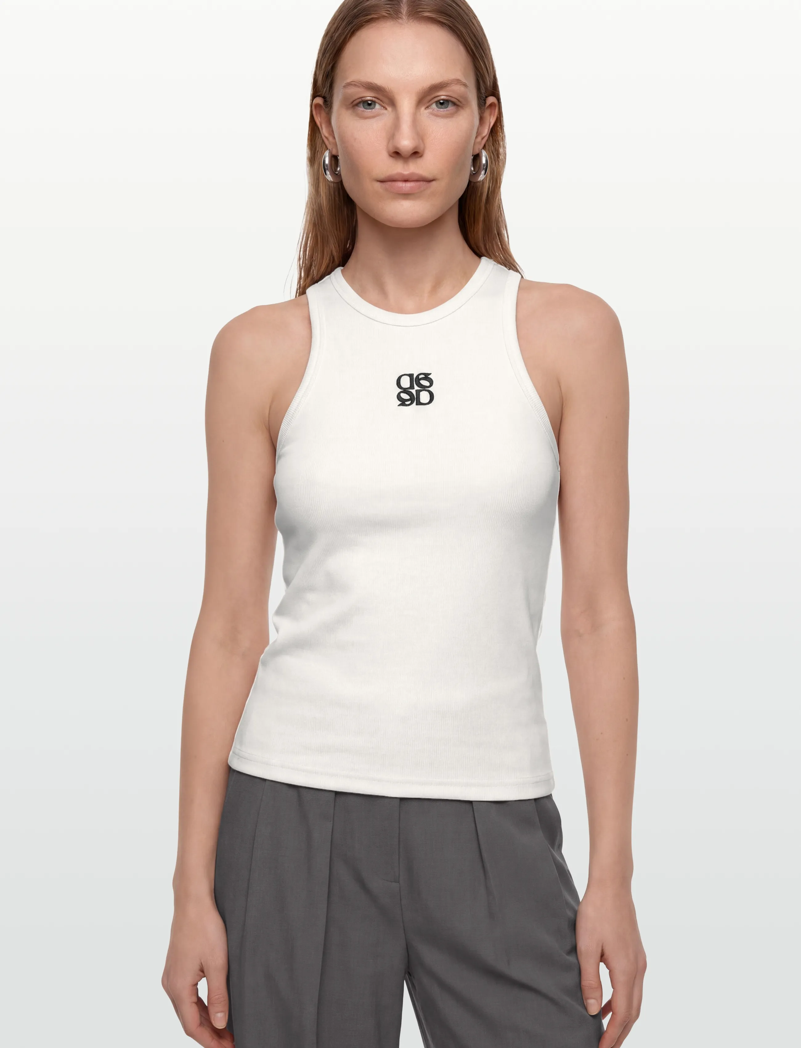 Dante6 - Monogram Top - tanktops - optic white - 3