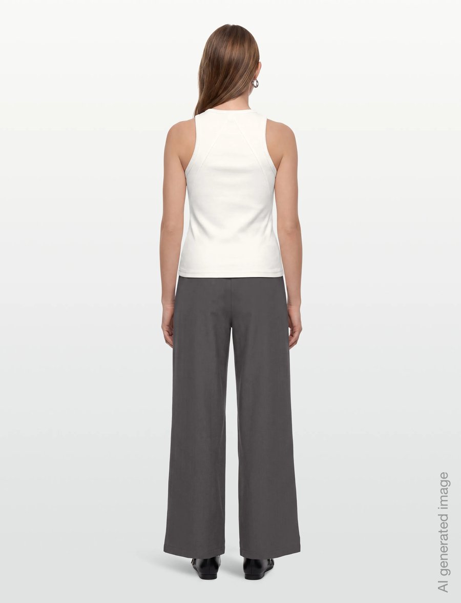 Dante6 - Monogram Top - linnen - optic white - 4