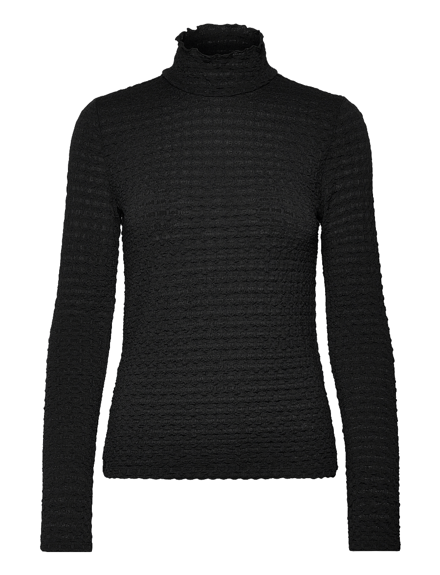 Dante6 - Dante6-Zane structured layering top - pikkade varrukatega alussärgid - raven - 0