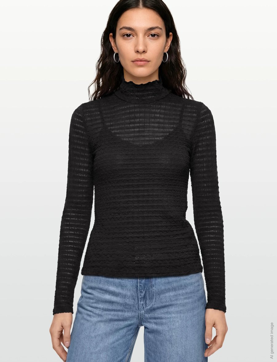 Dante6 - Dante6-Zane structured layering top - langärmlige tops - raven - 3
