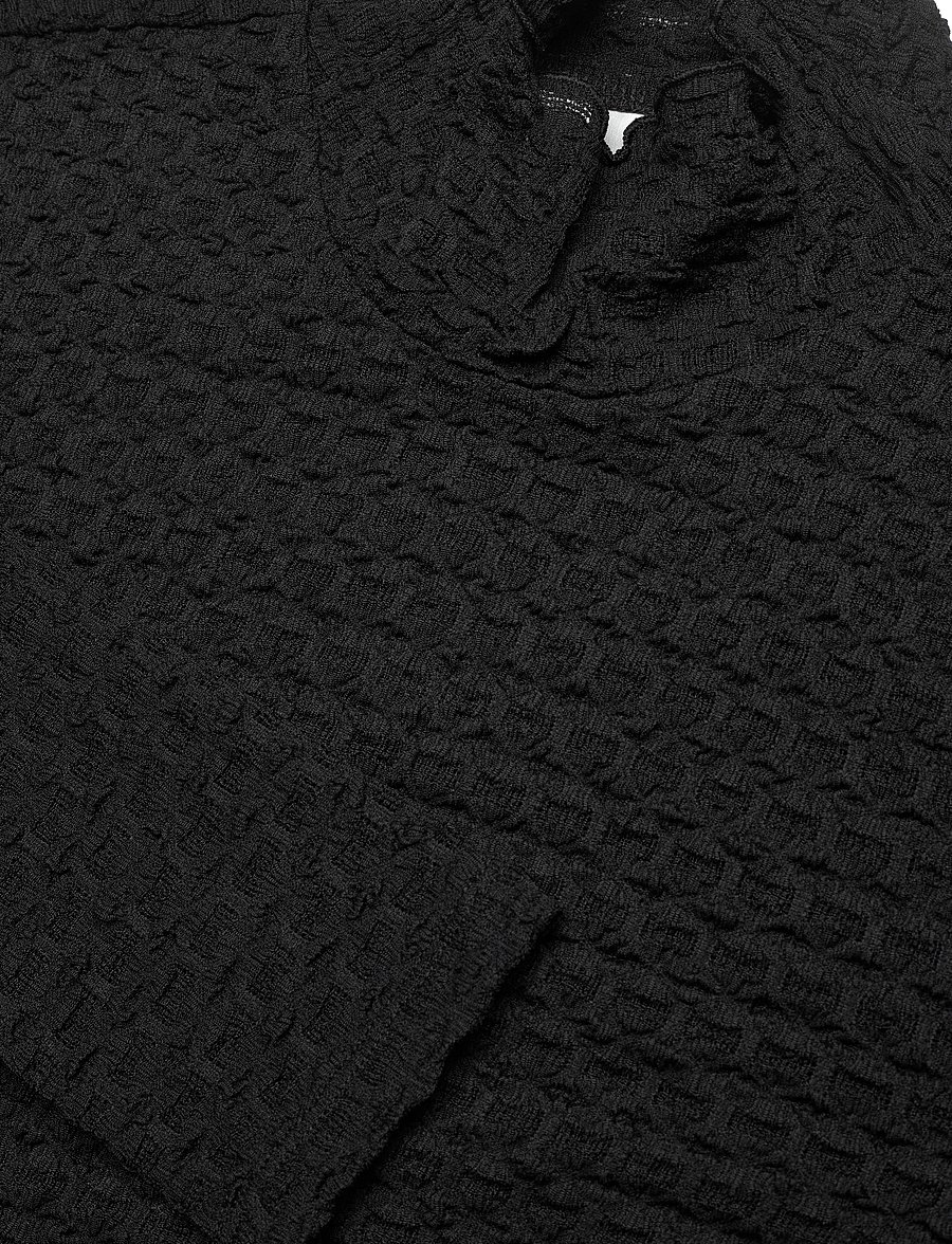 Dante6 - Dante6-Zane structured layering top - pikkade varrukatega alussärgid - raven - 2