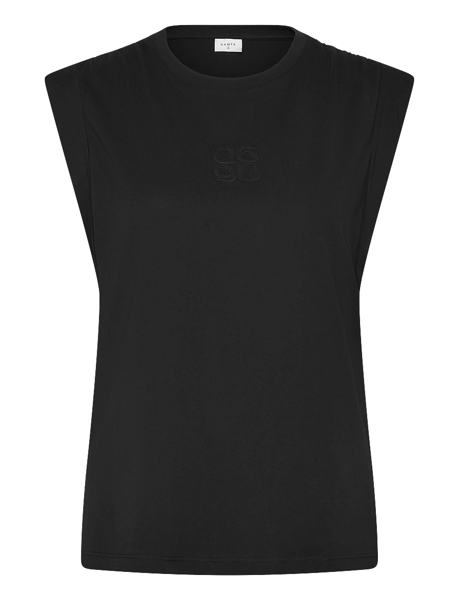 Dante6 - Dante6-Sparrow detail logo tee - Ärmellose tops - raven - 0