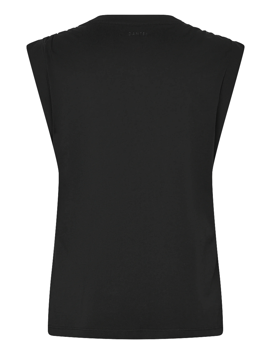 Dante6 - Dante6-Sparrow detail logo tee - Ärmellose tops - raven - 1
