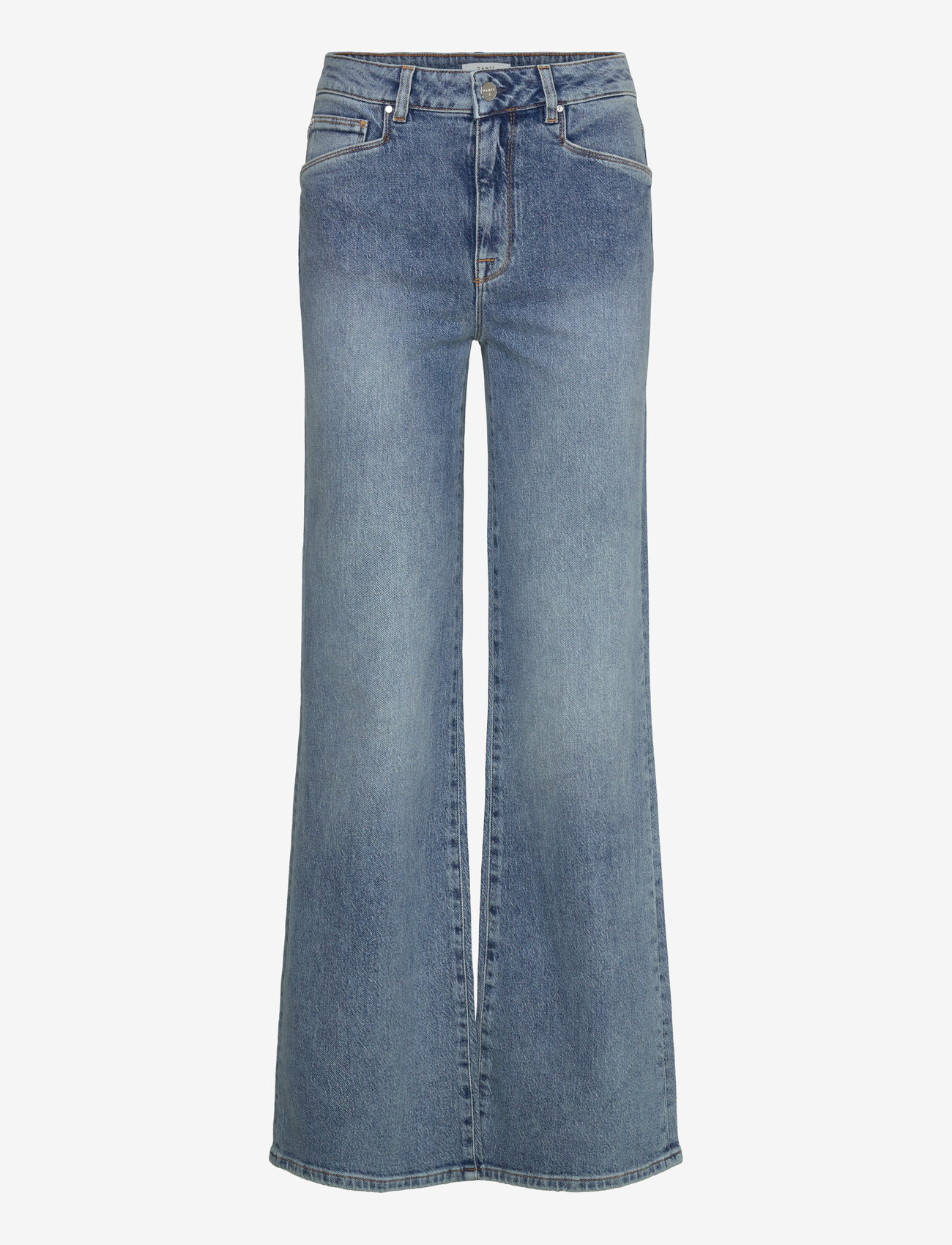 Dante6 - Bella wide leg jeans - laia säärega teksad - washed blue - 0