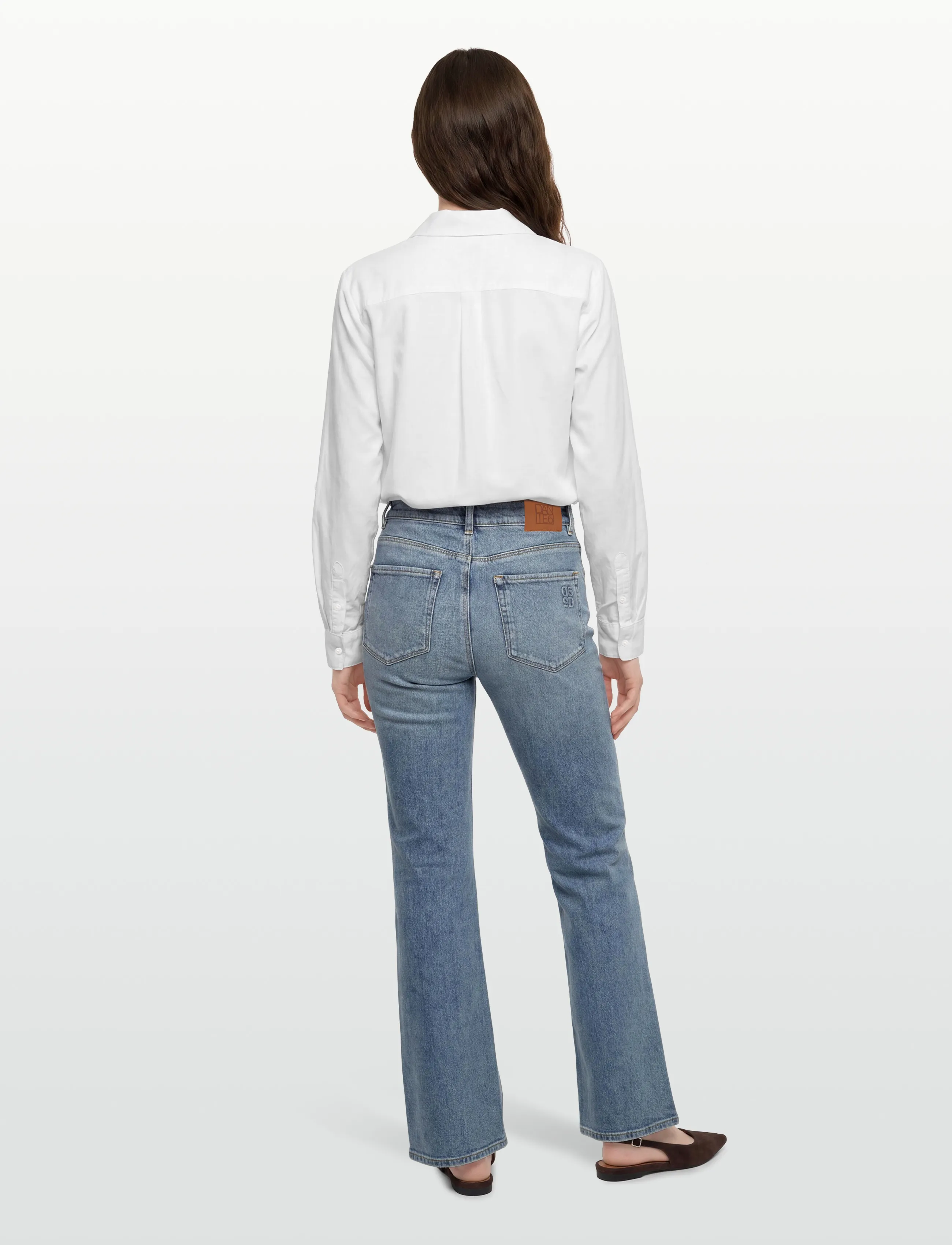 Dante6 - Bella wide leg jeans - hosen mit weitem bein - washed blue - 4
