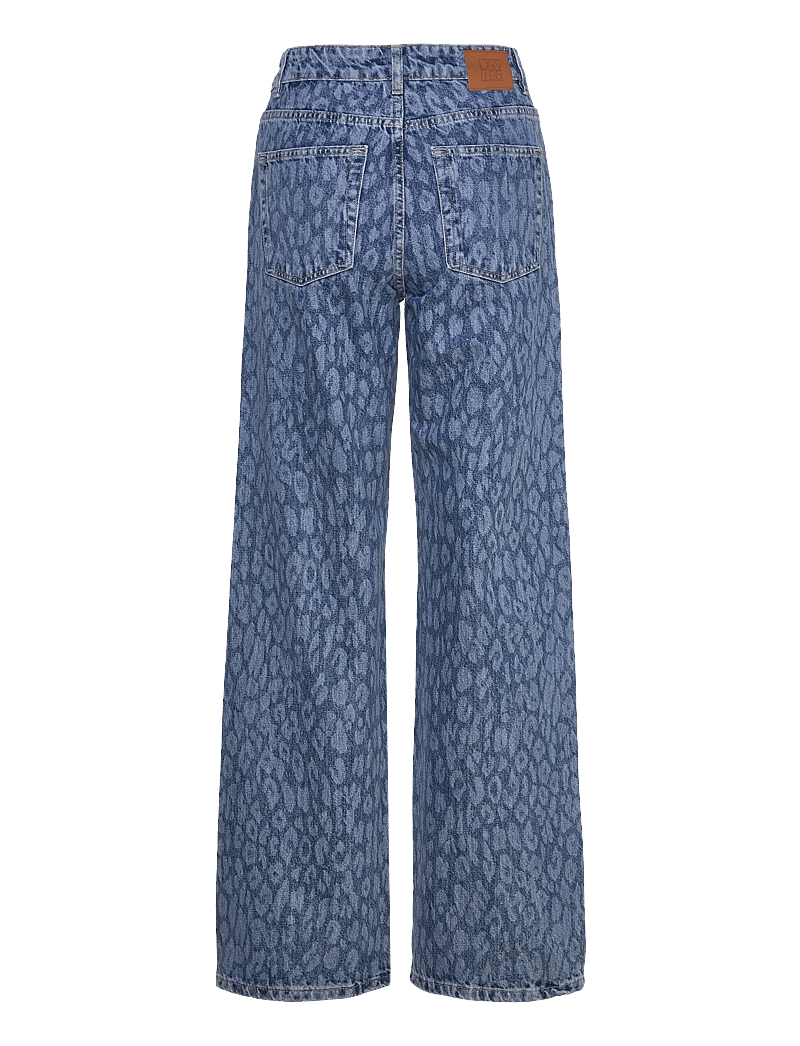 Dante6 - Dante6-Nuit leopard wide leg jeans - hosen mit weitem bein - washed blue - 1