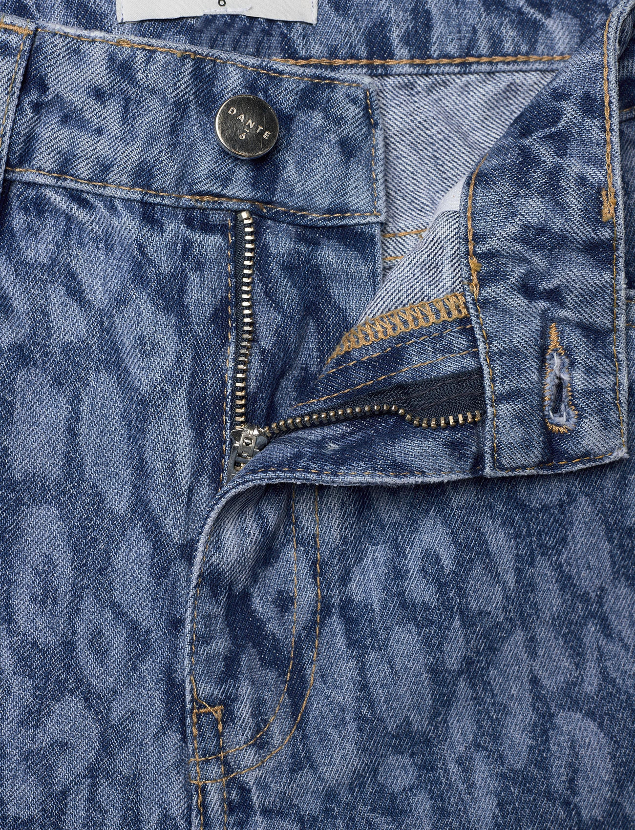 Dante6 - Dante6-Nuit leopard wide leg jeans - wide leg jeans - washed blue - 2