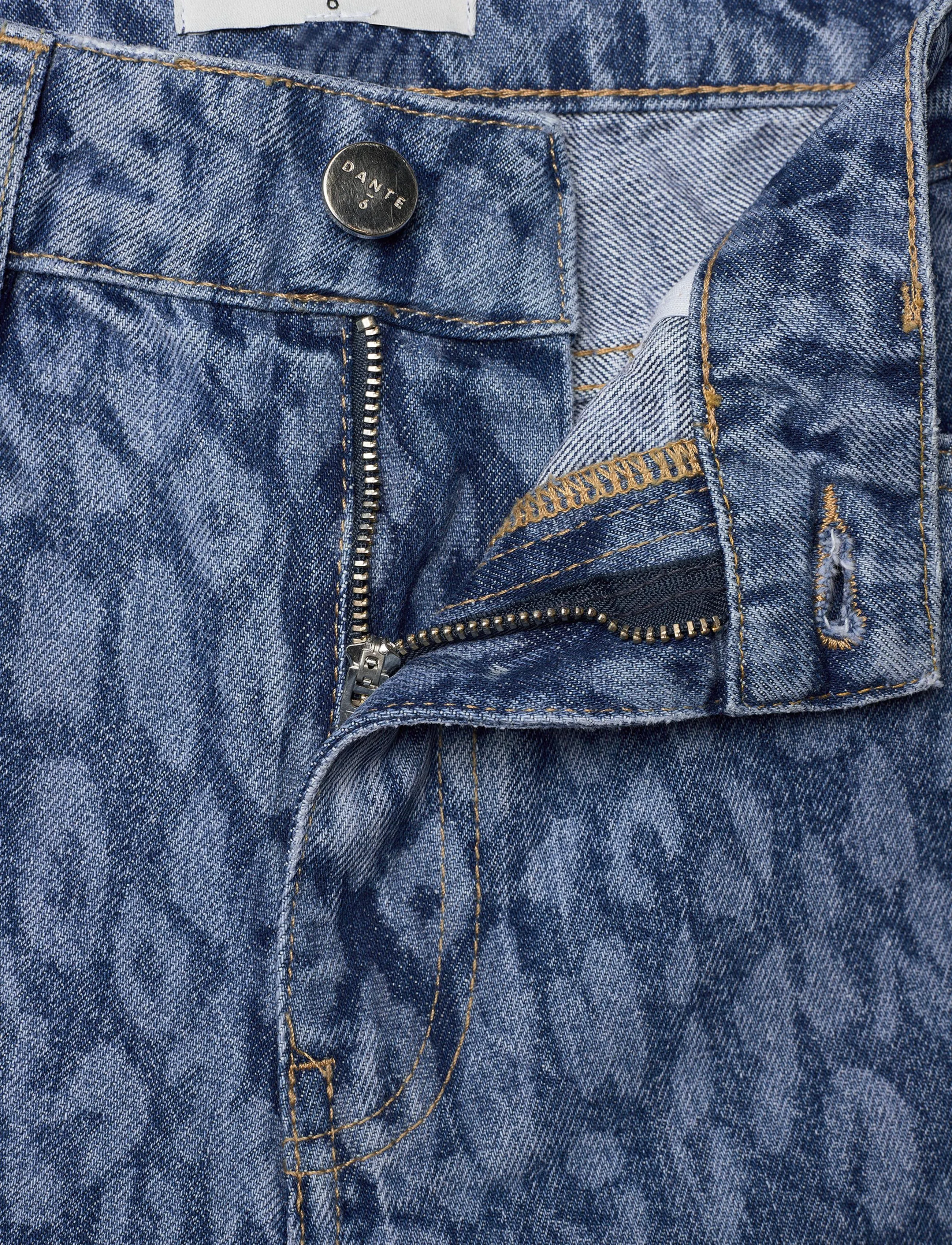 Dante6 - Dante6-Nuit leopard wide leg jeans - brede jeans - washed blue - 2