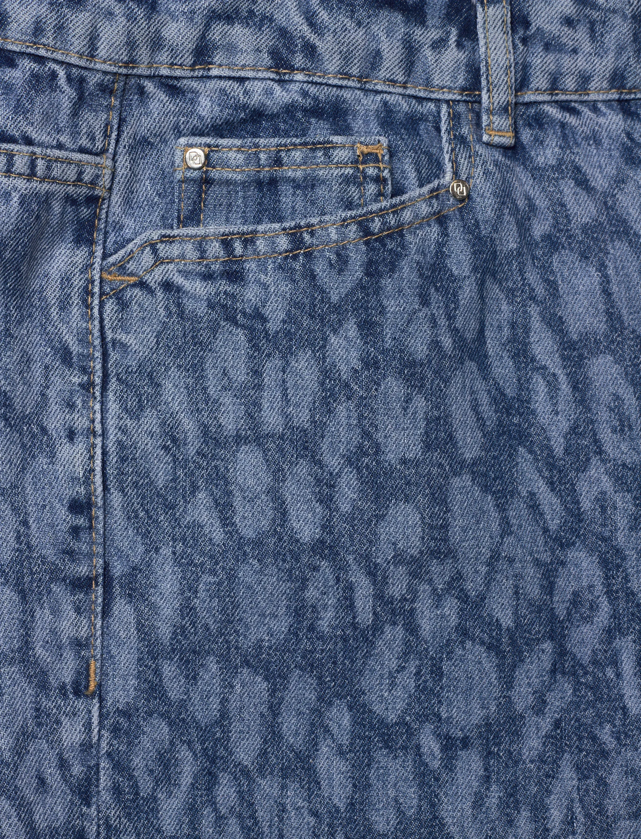 Dante6 - Dante6-Nuit leopard wide leg jeans - brede jeans - washed blue - 3