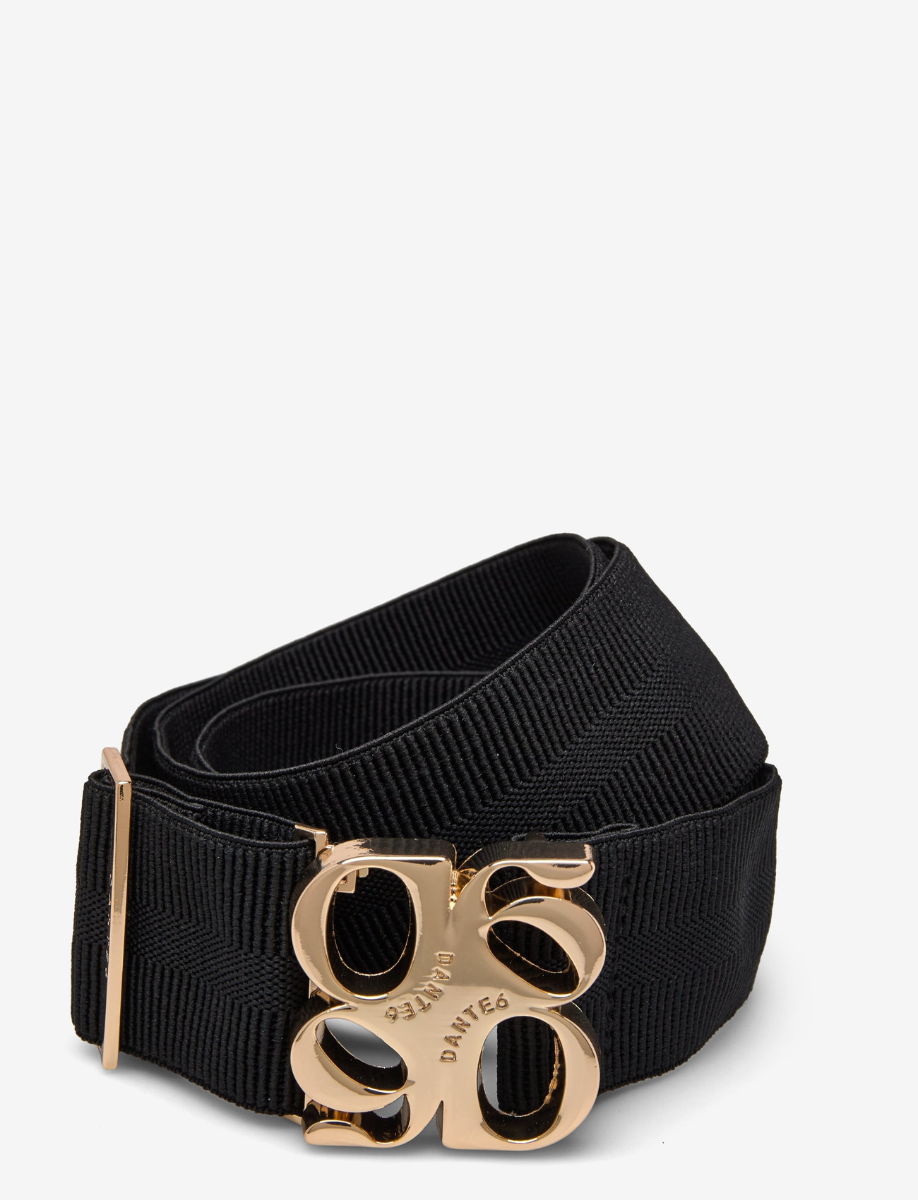 Dante6 - Dante6-Motif logo tape belt gold - casual belts - raven - 0