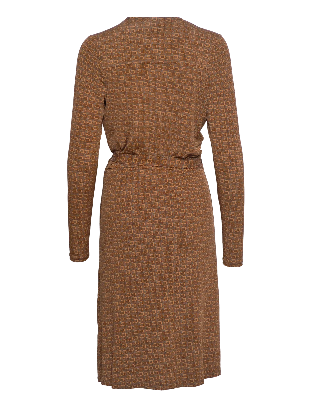 Dante6 - Momon monogram print dress - slå-om-kjoler - deep grey - 1