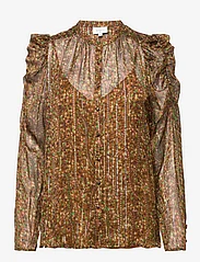 Dante6 - Pheo print blouse - long-sleeved blouses - multicolour - 0
